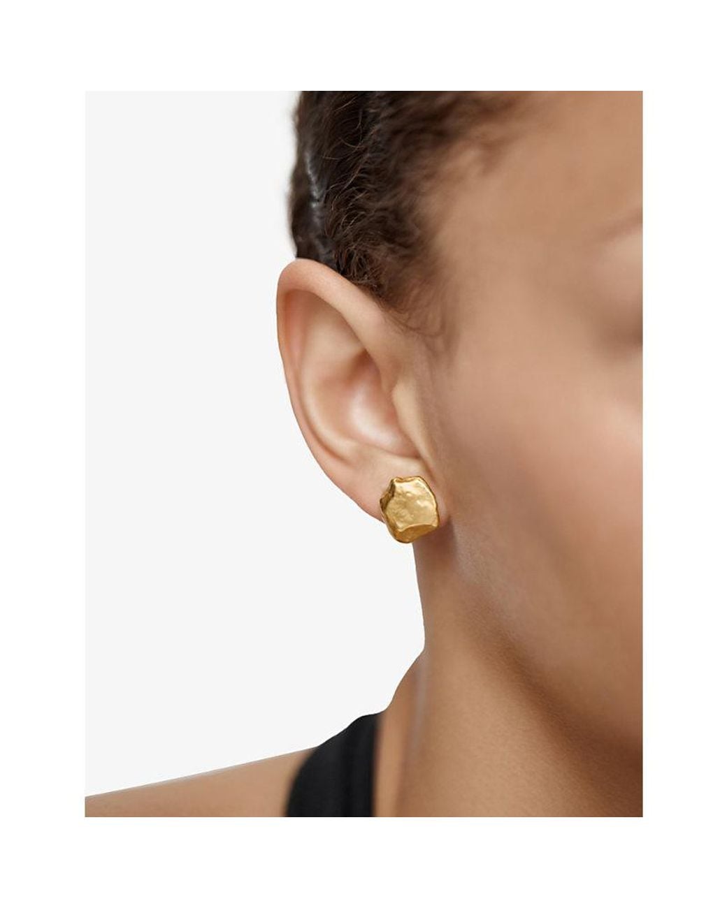 Monica Vinader Metallic Fragments 18Ct-Plated Vermeil Sterling- Stud Earrings