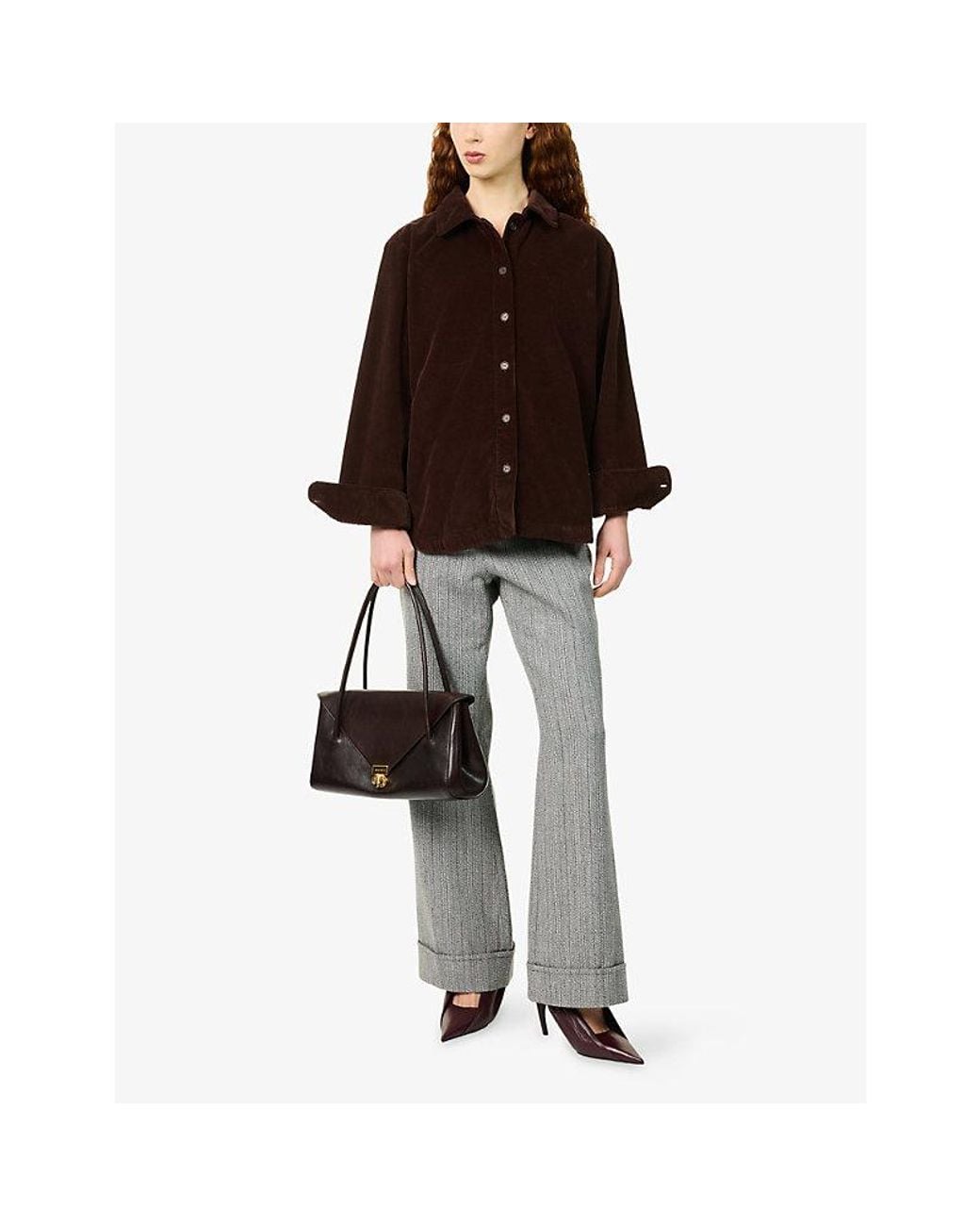 Jenni Kayne Purple Long-Sleeve Cotton Corduroy Jacket