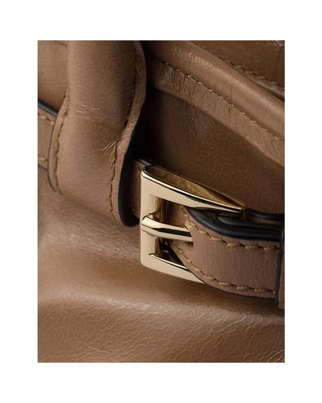 Prada Brown Bonnie Mini Leather Handbag