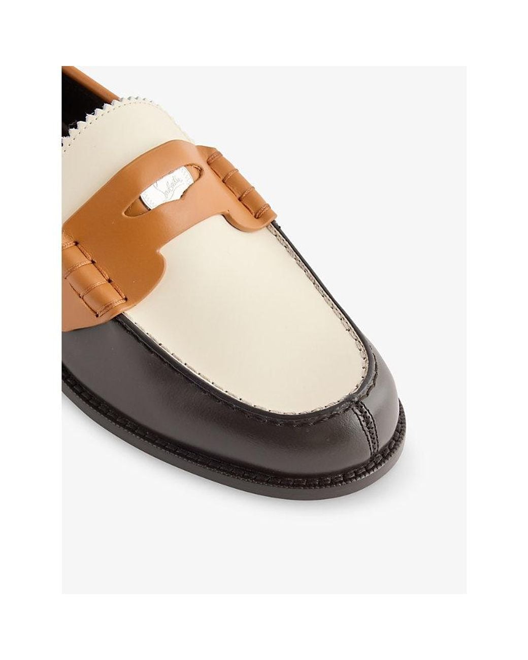 Christian Louboutin Multicolor Plato Leather Loafers