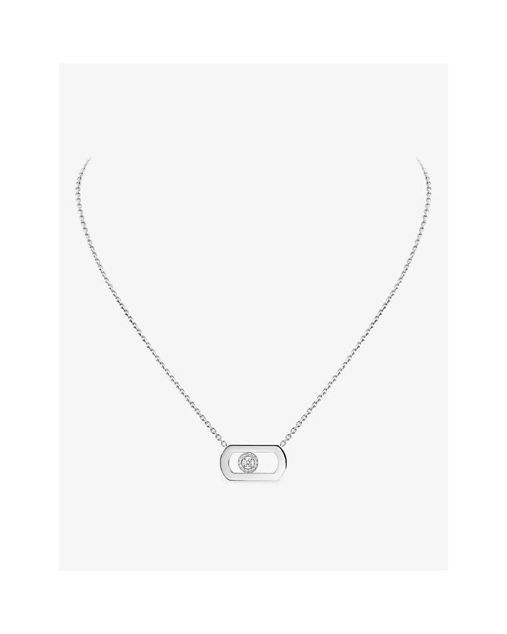 Messika Metallic So Move 18Ct And 0.65Ct Diamond Pendant Necklace