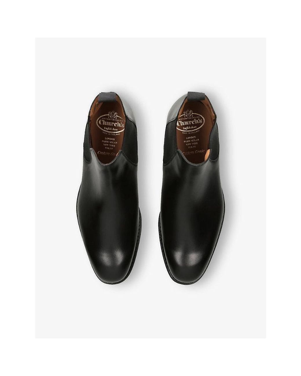 Church's Black Amberley Leather Chelsea Boots for men