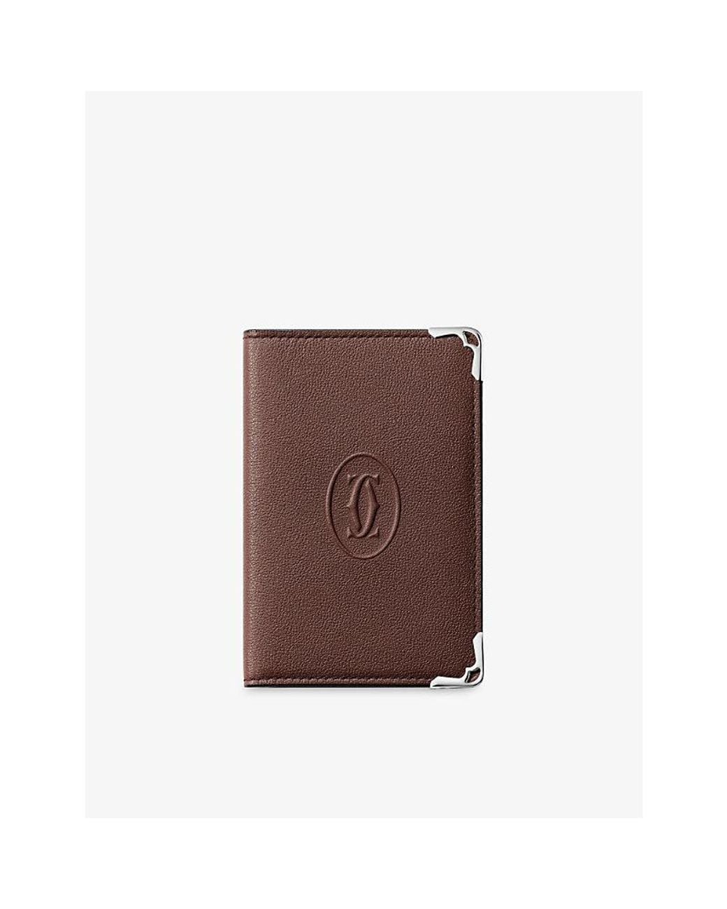 Cartier Brown Must De 4Cc Leather Card Holder