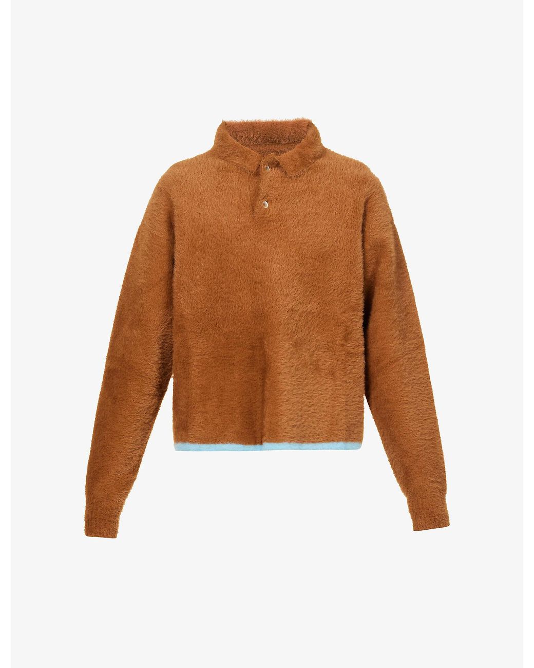 Jacquemus Le Polo Neve Boxy-fit Knitted Jumper in Brown for Men | Lyst  Canada