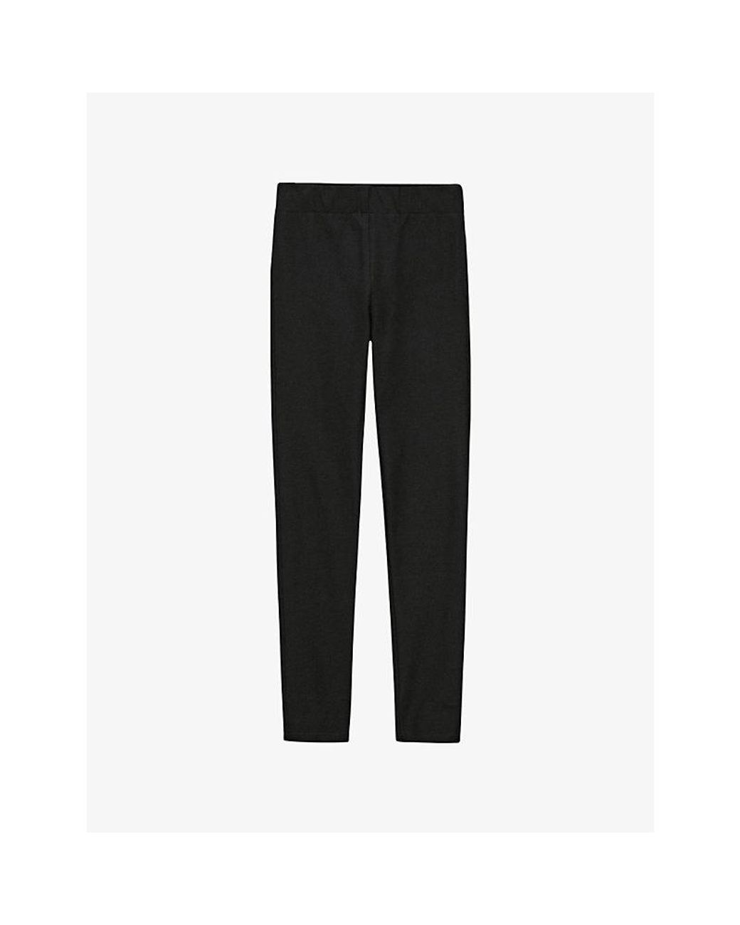 Joseph Black Slim-Fit Stretch-Woven Leggings
