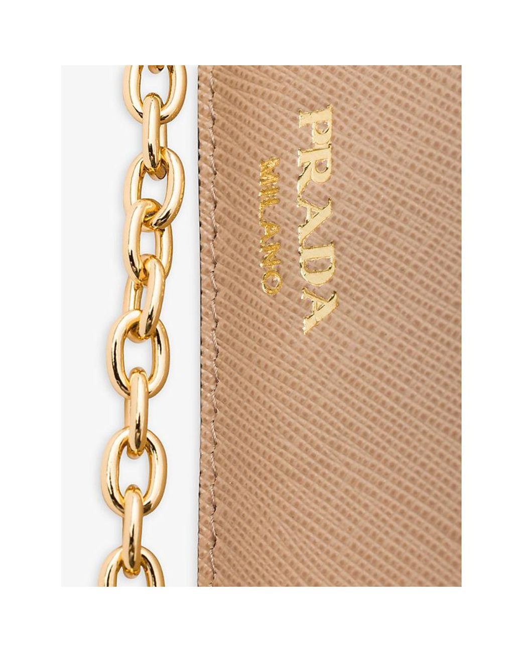 Prada Natural Saffiano Leather Mini Bag