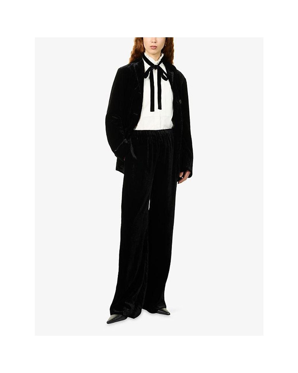 Weekend by Maxmara White Bow Neck-Tie Cotton Shirt