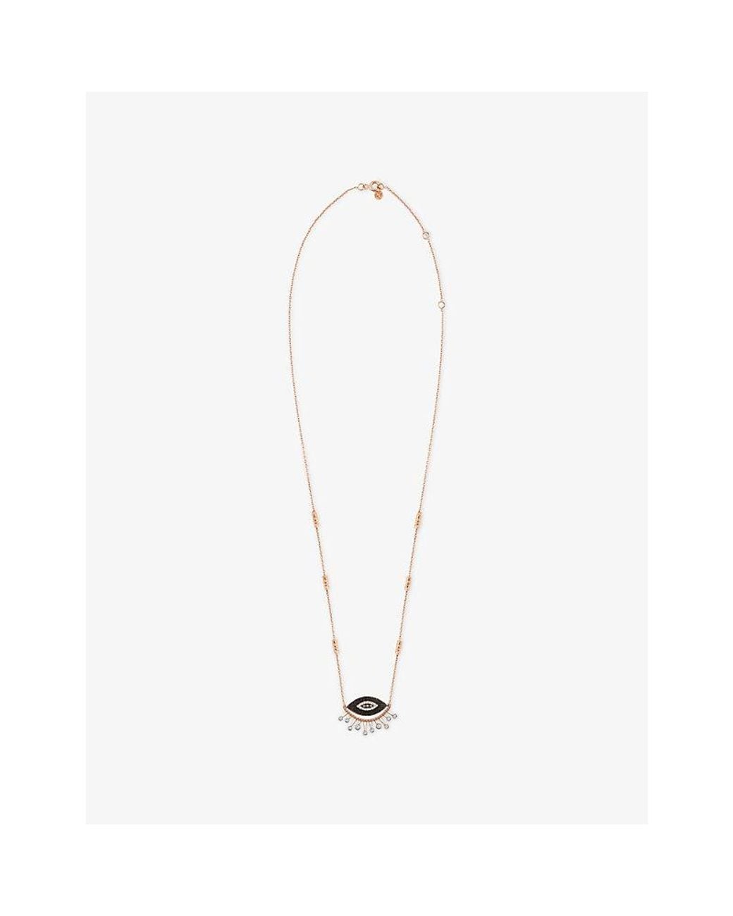 Kismet by Milka White 10Th Eye Eternal Vision 0.22Ct Diamond Pendant Necklace