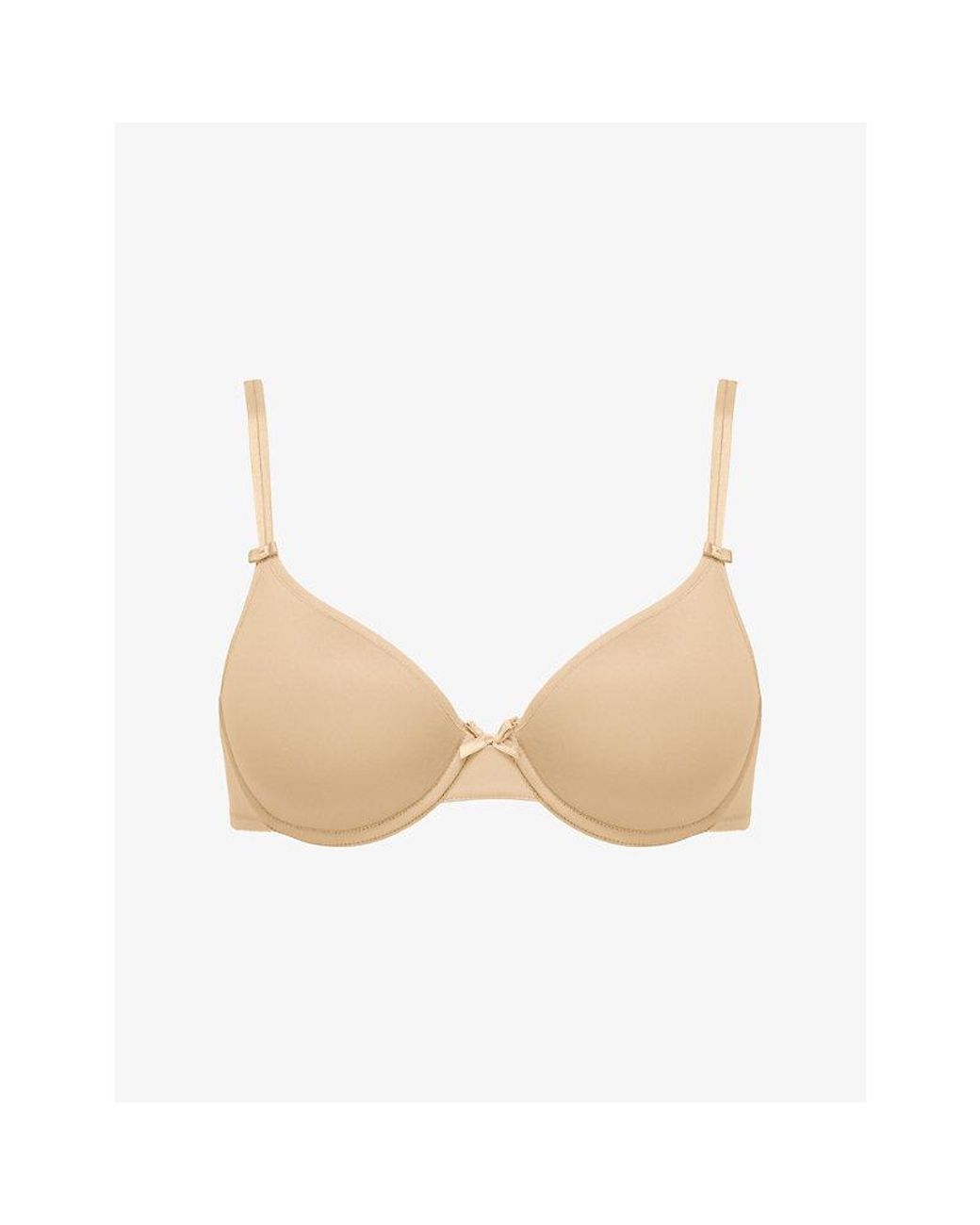 Chantelle White Basic Invisible Smooth Memory Foam T-Shirt Bra
