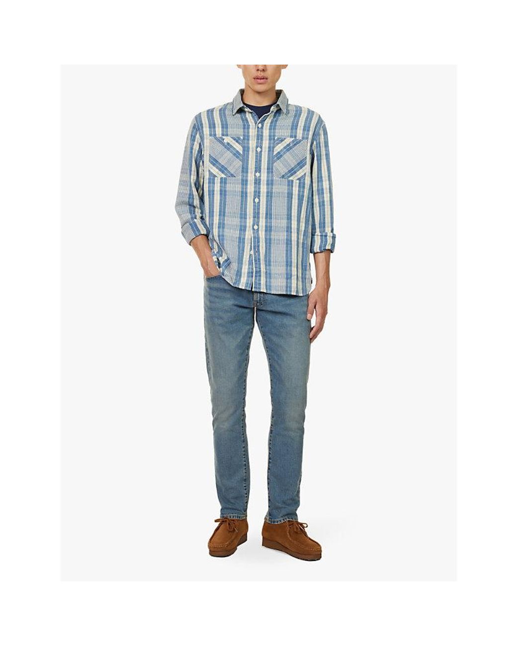 Polo Ralph Lauren Blue Sullivan Brand Patch Slim-Leg Slim-Fit Stretch Denim-Blend Jeans for men