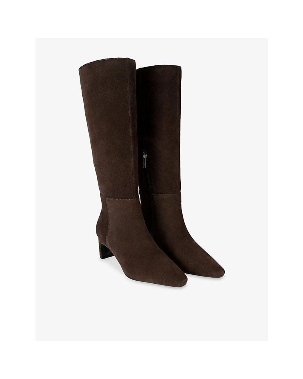 Carvela Kurt Geiger Brown Bruna Suede Heeled Knee-High Boots