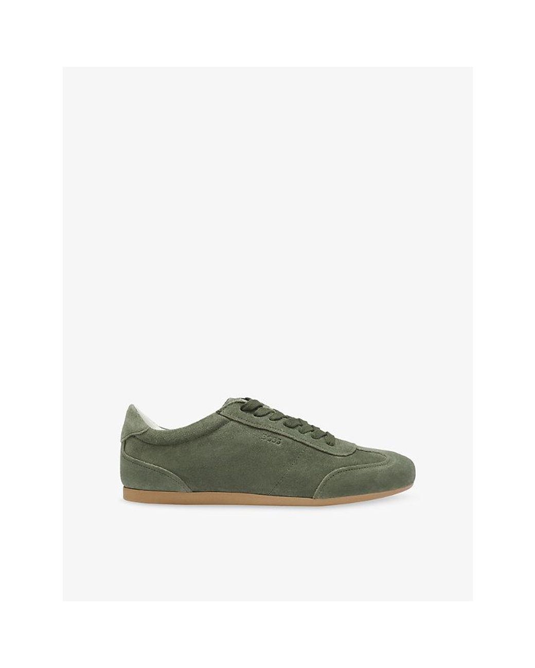Boss Green Brand-Emed Suede Trainers