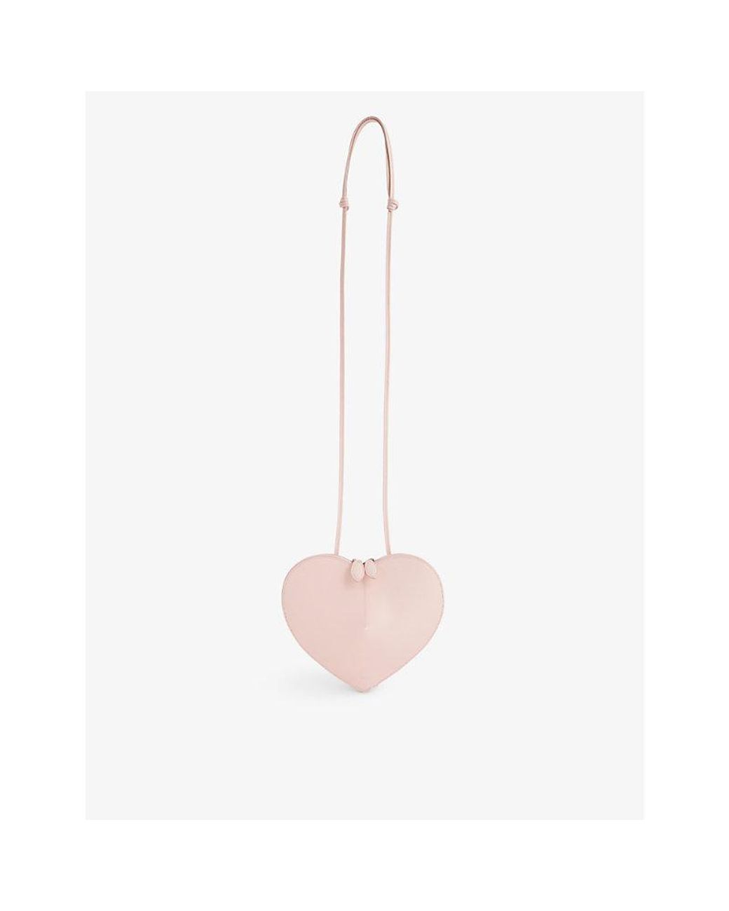 Alaïa Heart-shaped Coeur Crossbody Bag In Leather in White