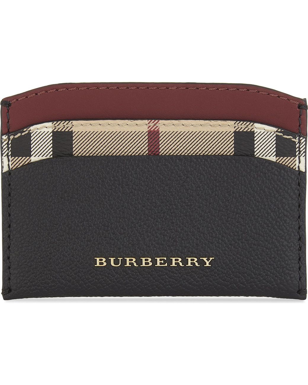 Used burberry leather card holder