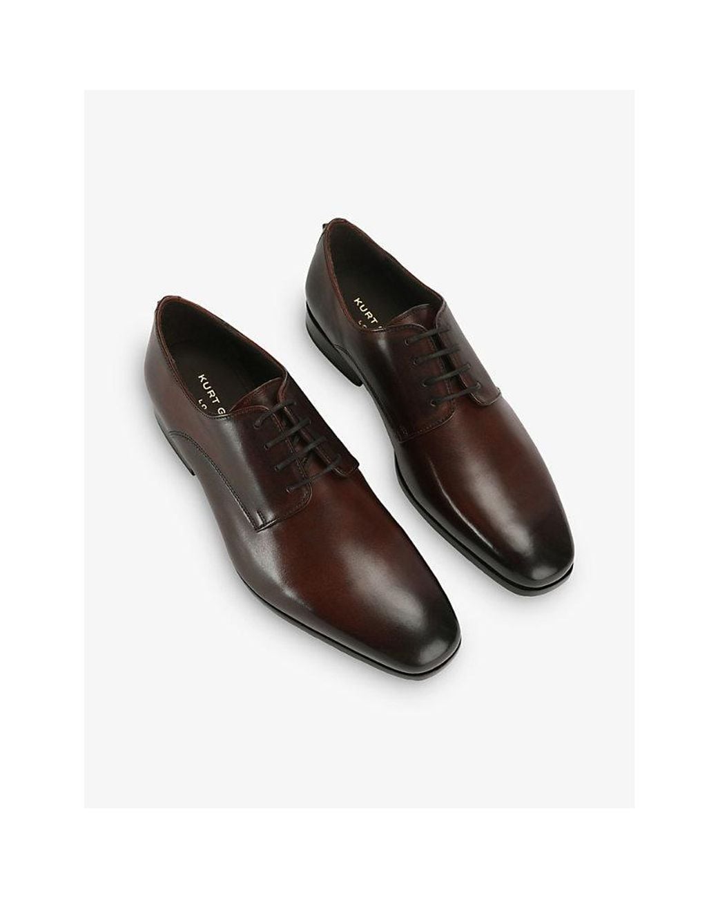 Kurt Geiger Brown Logan Leather Derby Shoes for men