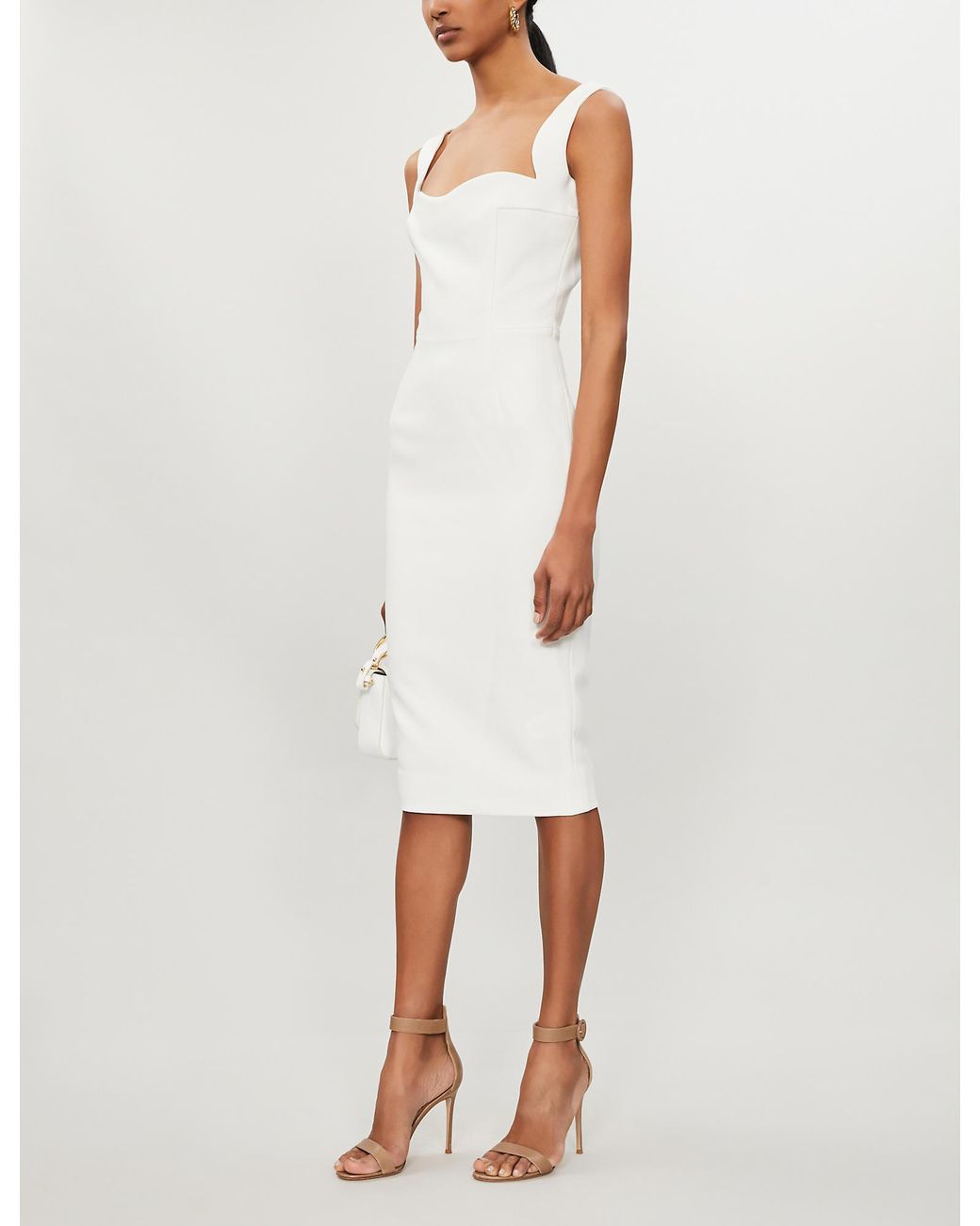 Victoria beckham crepe dress cheap