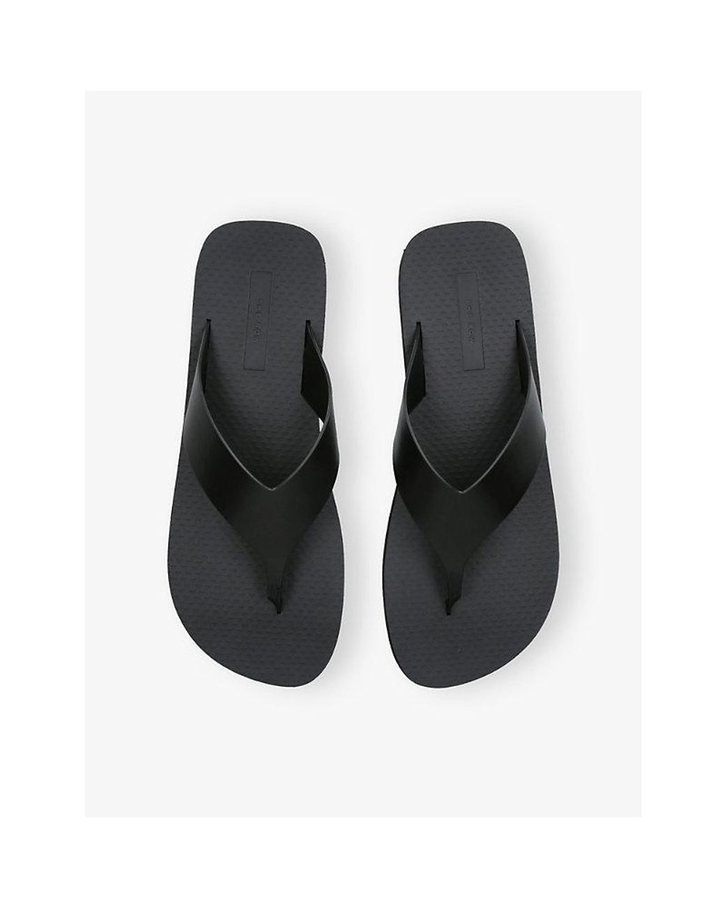 The Row Black Dune Classic Ginza Leather Sandals