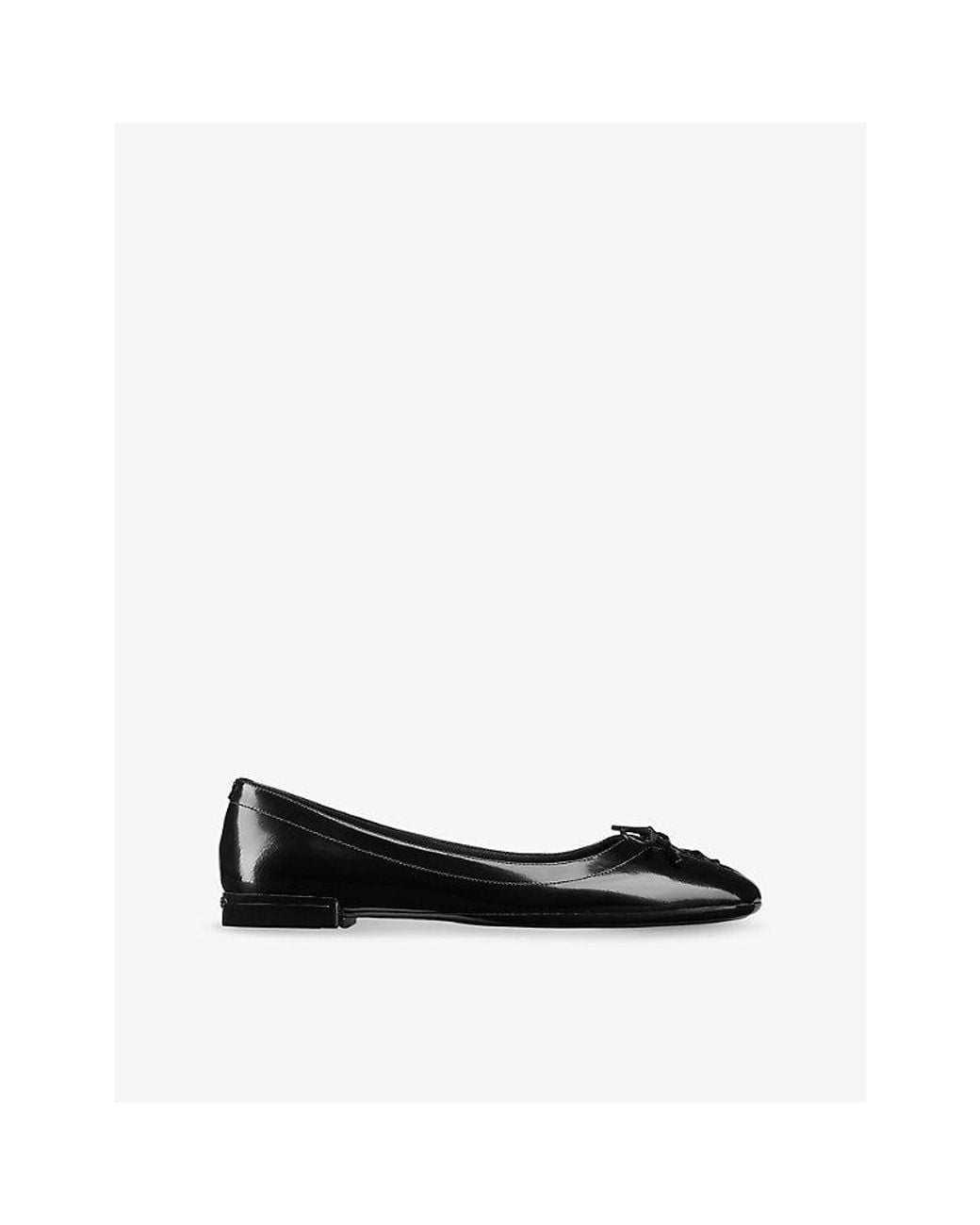 Jimmy Choo Black Scarlett Ballerina Patent Leather Flats