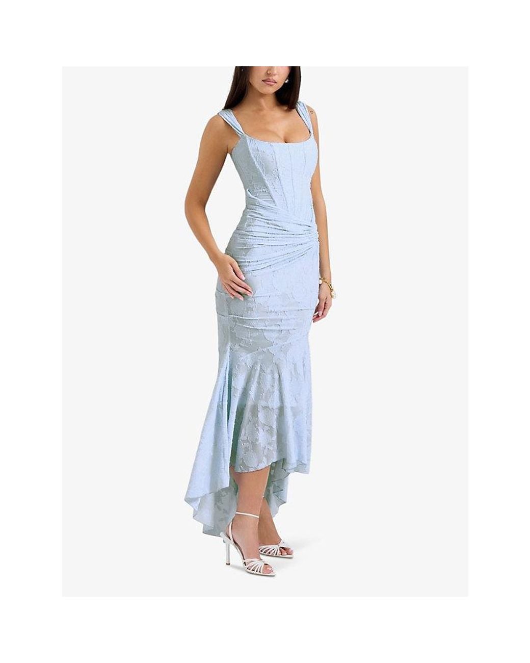 chinese dress ladies Garcia Maxi Dress Escala Floral Navy main image 0