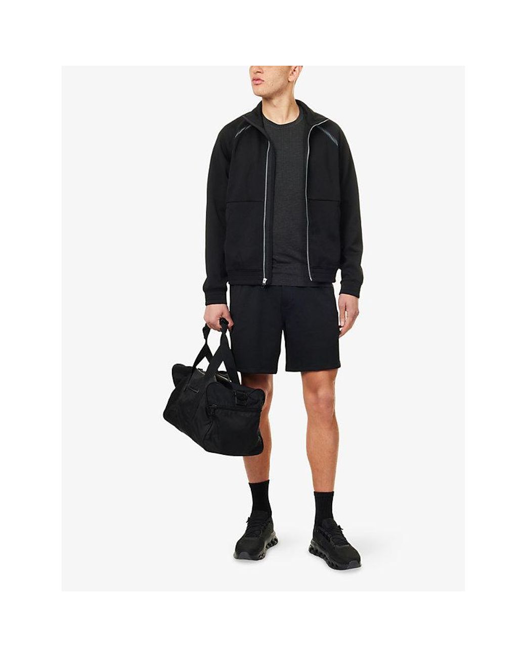 lululemon athletica Black Pace Breaker 7' Mid-Rise Stretch-Woven Shorts for men