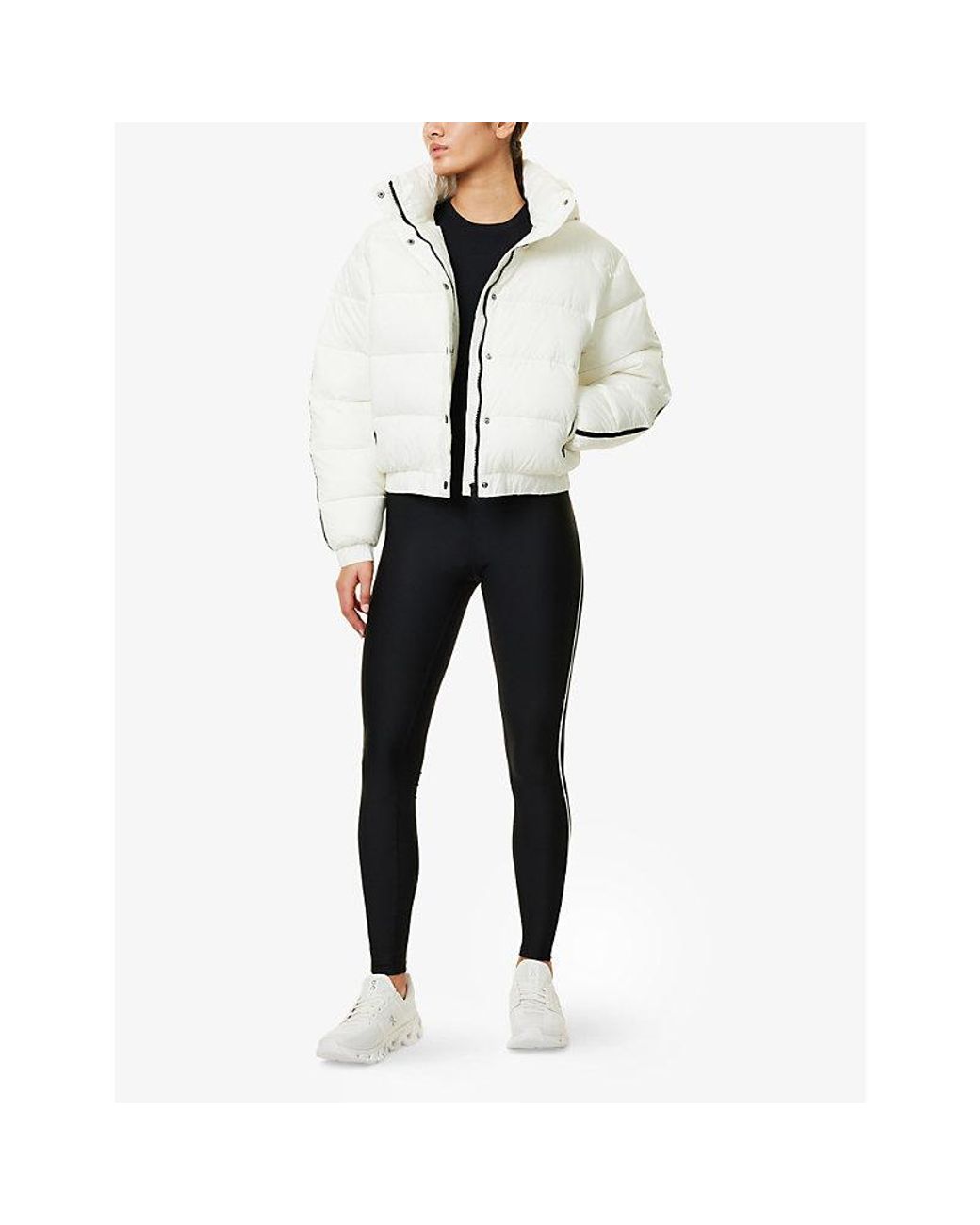 Alo Yoga Aspen Love Puffer Nylon Jacket in White Lyst UK