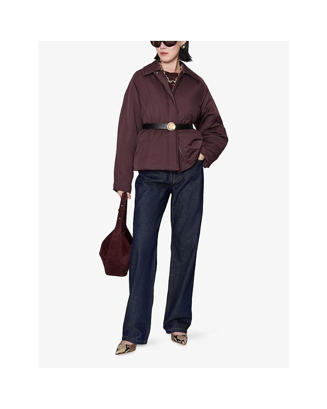 Joseph Purple Luca Padded Shell Jacket