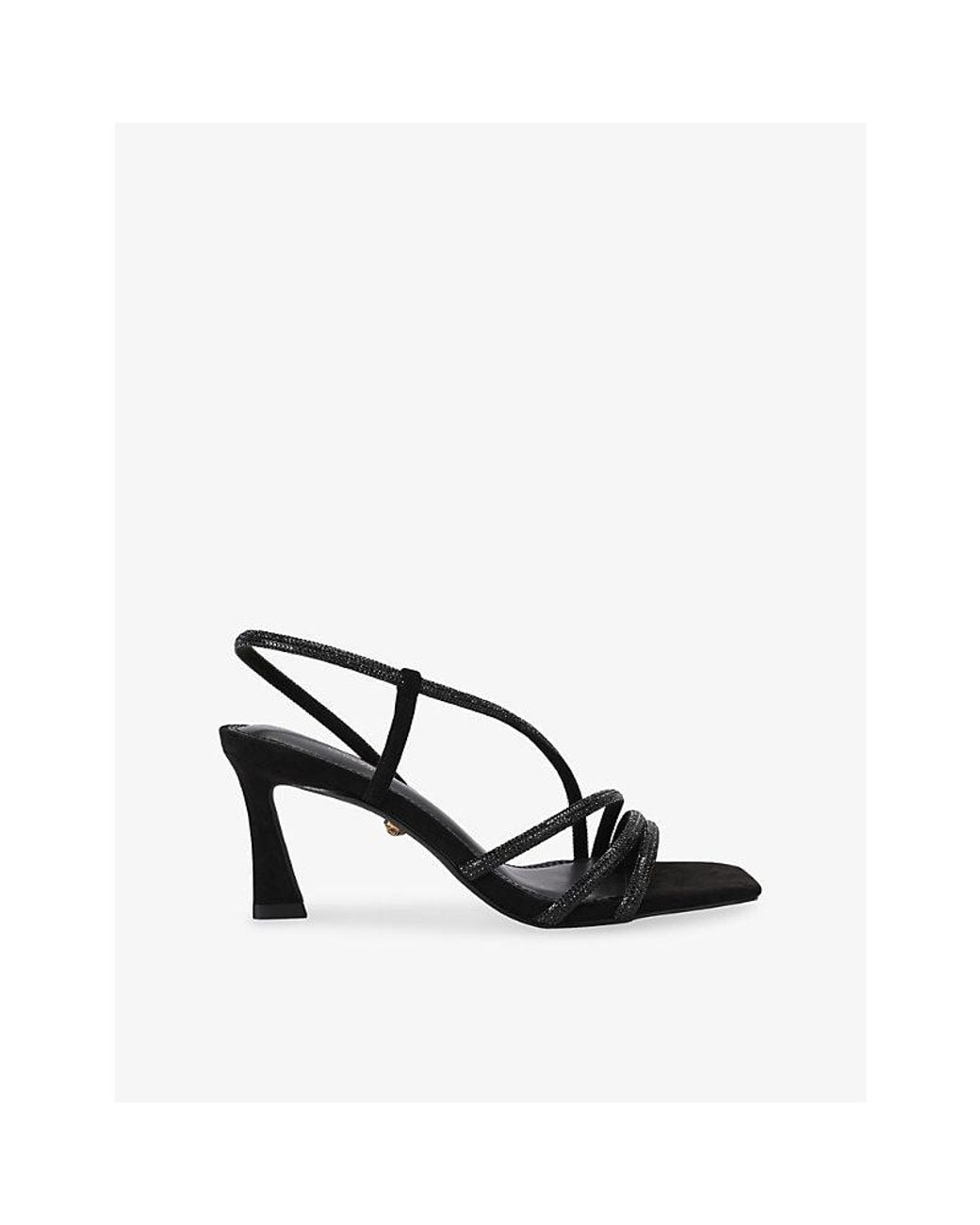 Kurt Geiger Black Annabel Embellished Heeled Sandals