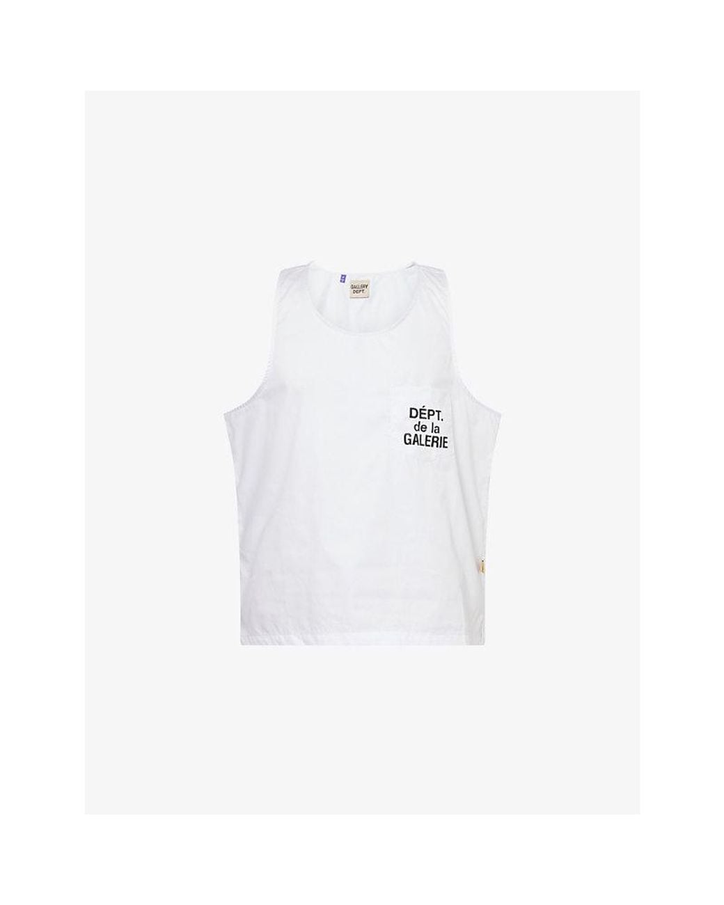 GALLERY DEPT. Resort Sleeveless Cotton-Poplin Top in White for Men