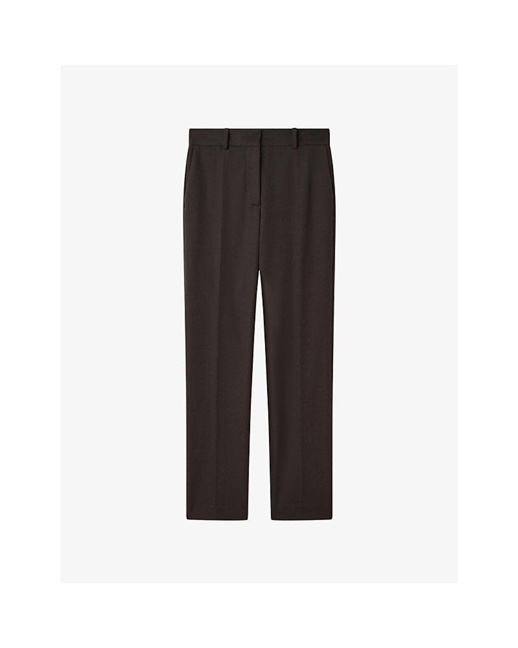 Joseph Black Coleman Slim-Fit Straight-Leg Stretch-Gabardine Trousers