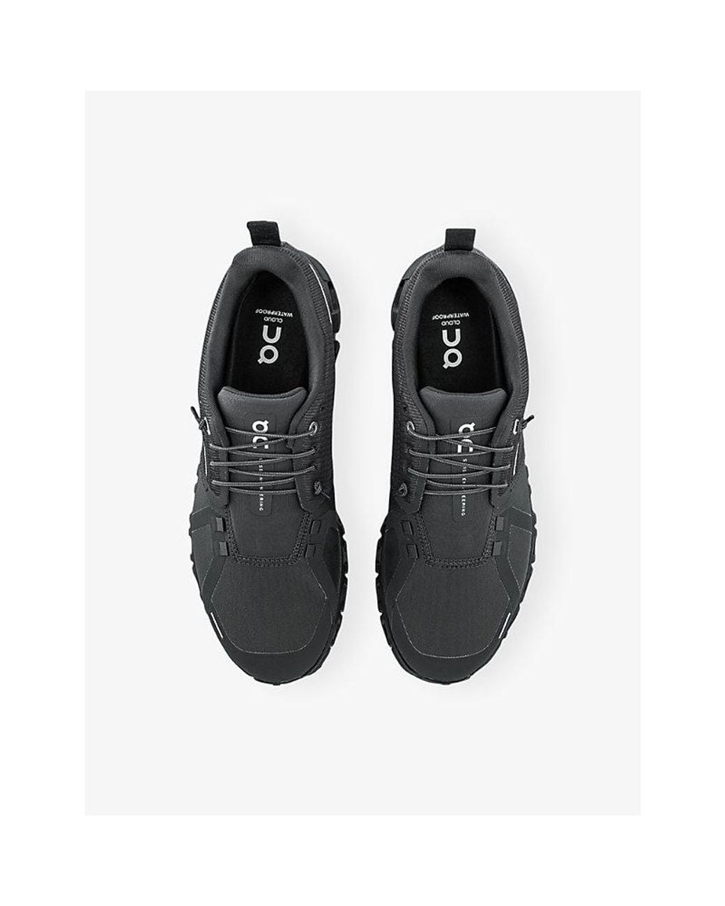 On Shoes Black Cloud 6 Waterproof Woven Trainers for men
