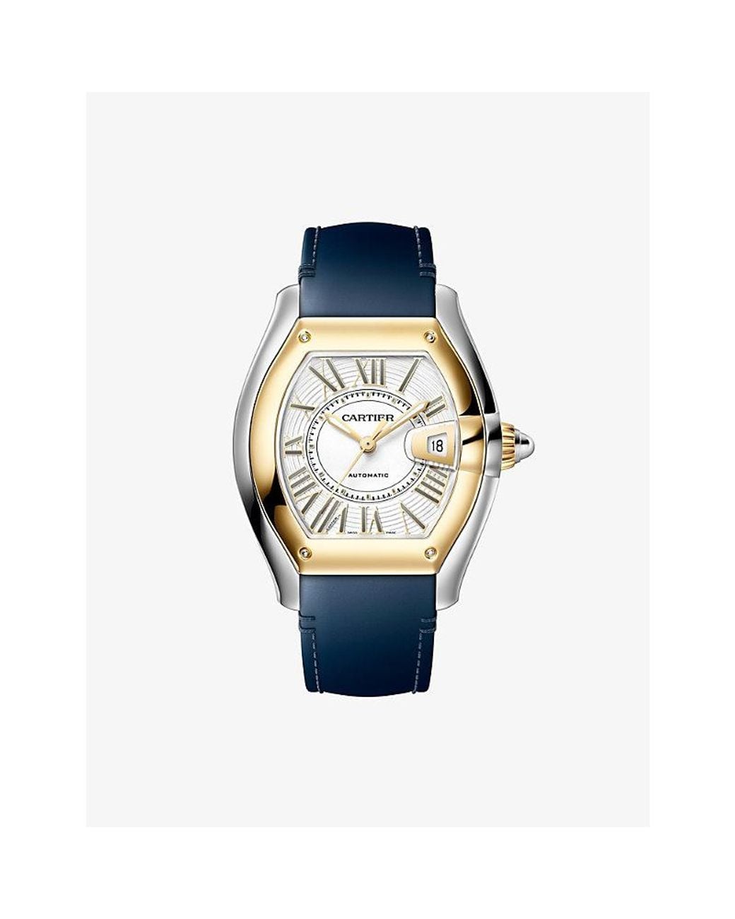 Cartier Metallic Roadster Large 18Ct And Steel Automatic Watch 38.8Mm for men