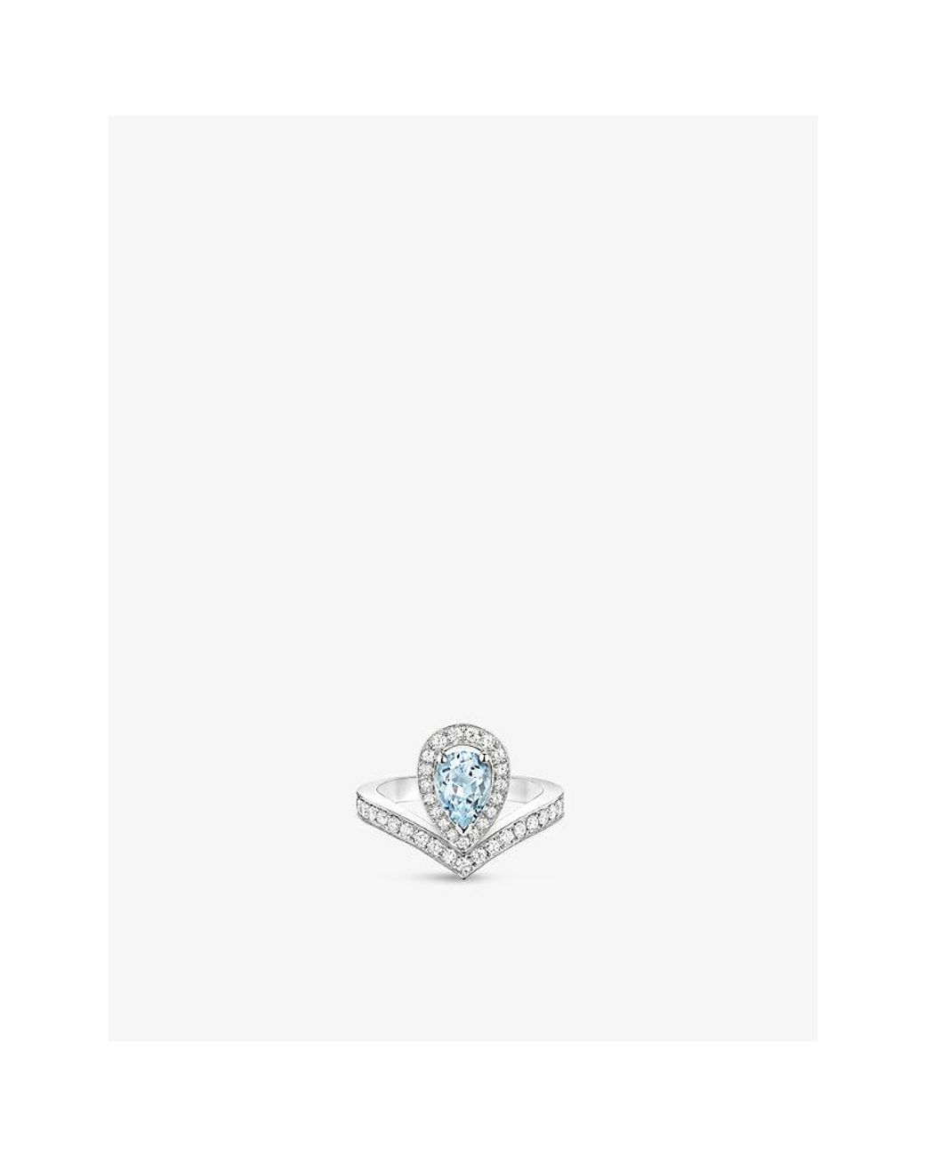 Chaumet White Joséphine Aigrette 18Ct- Aquamarine And Diamond Ring