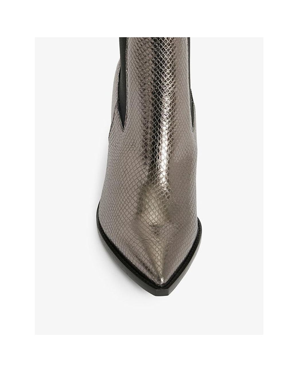 Rowlan snakeskin embossed clearance bootie