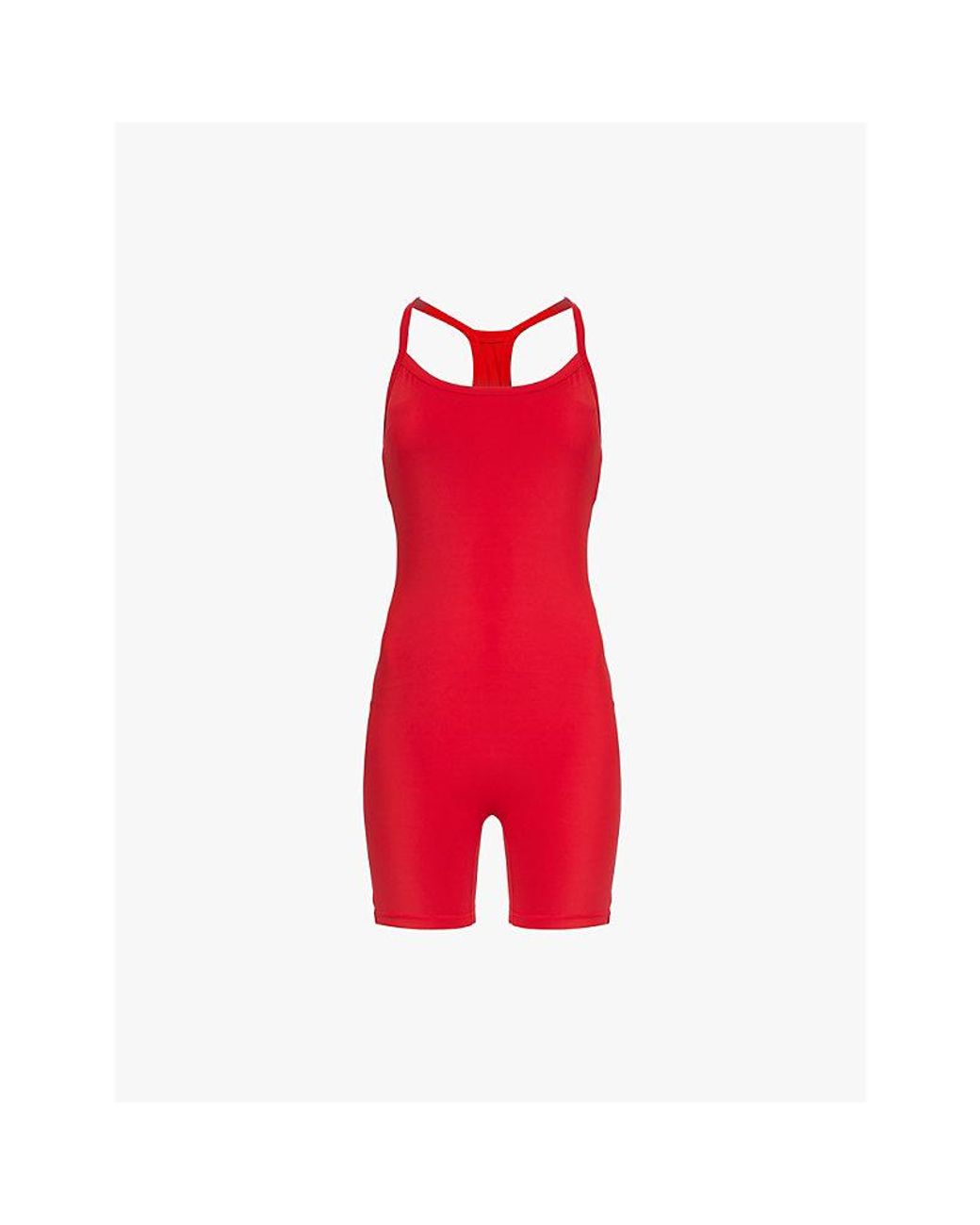 【ADANOLA】Strappy Open Back Unitard Strappy Open Back Unitard - Navy