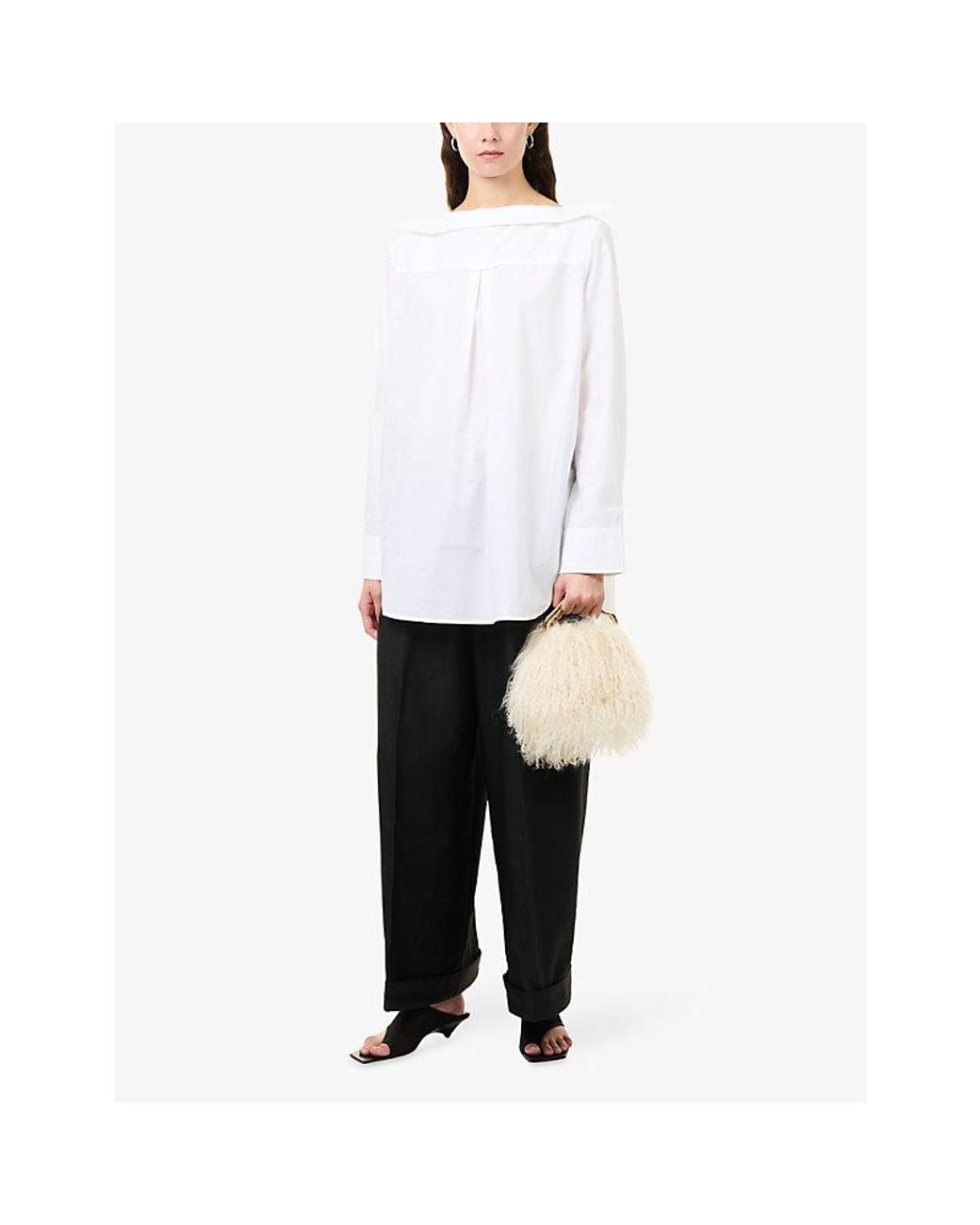 Melitta Baumeister Black Pointed Tailored Woven Trousers