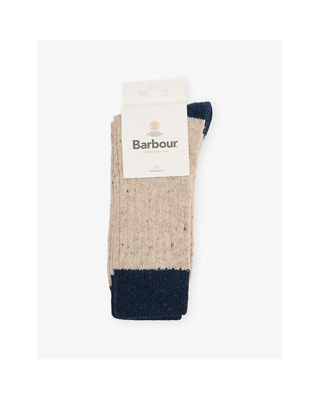 Barbour Natural Houghton Wool Blend Socks for men