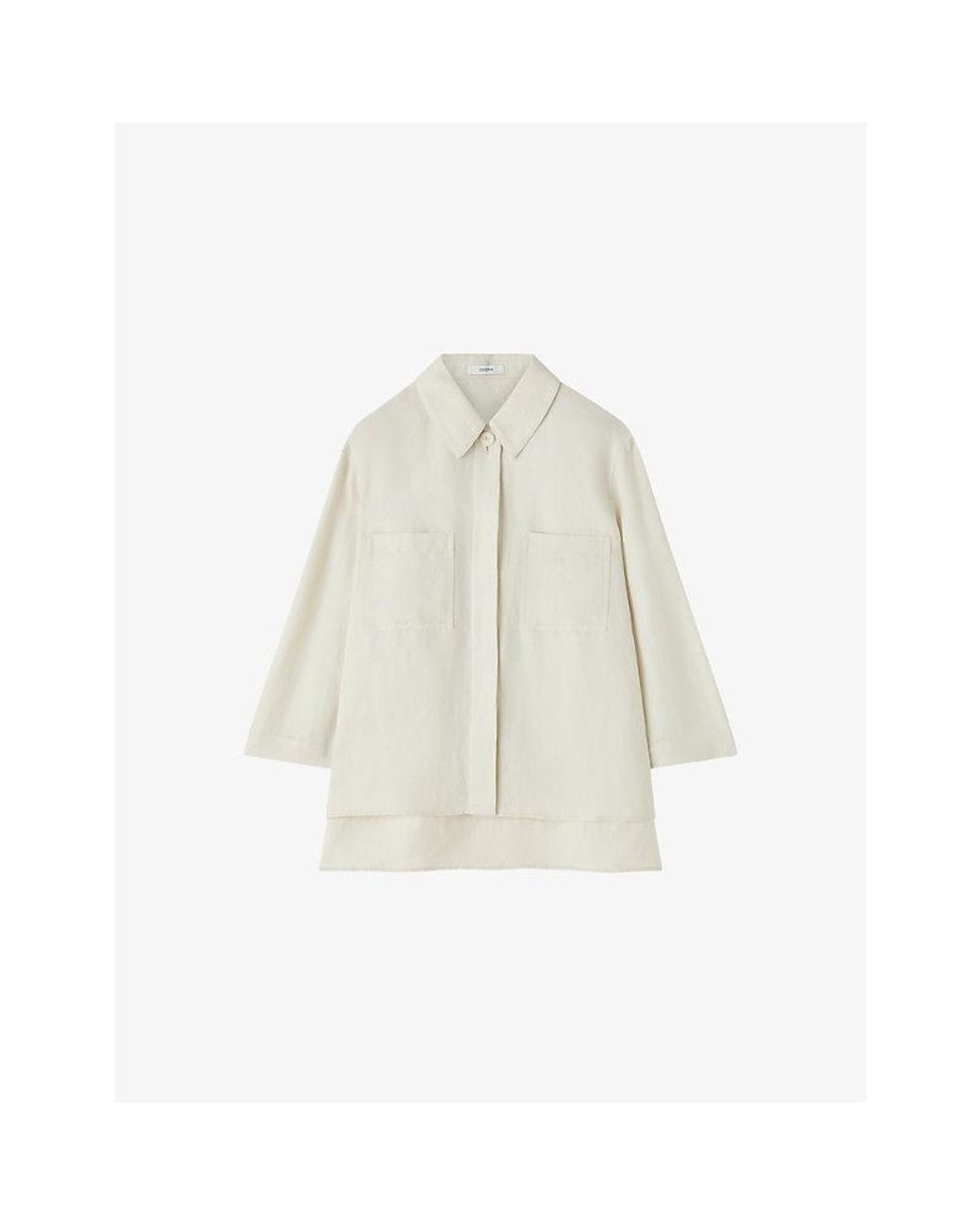Joseph White Simi Relaxed-Fit Woven Shirt