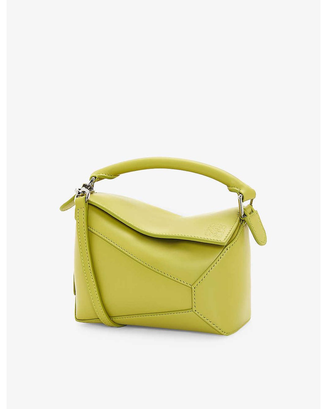Loewe Puzzle Mini Leather Crossbody Bag in Yellow Lyst