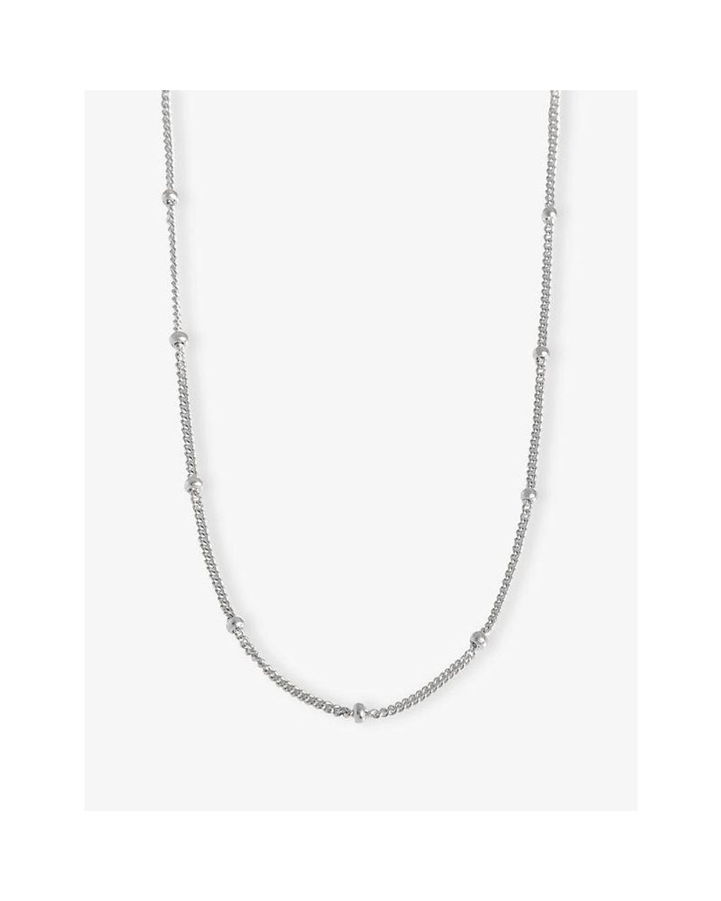 Missoma White Bobble Sterling- Chain Choker