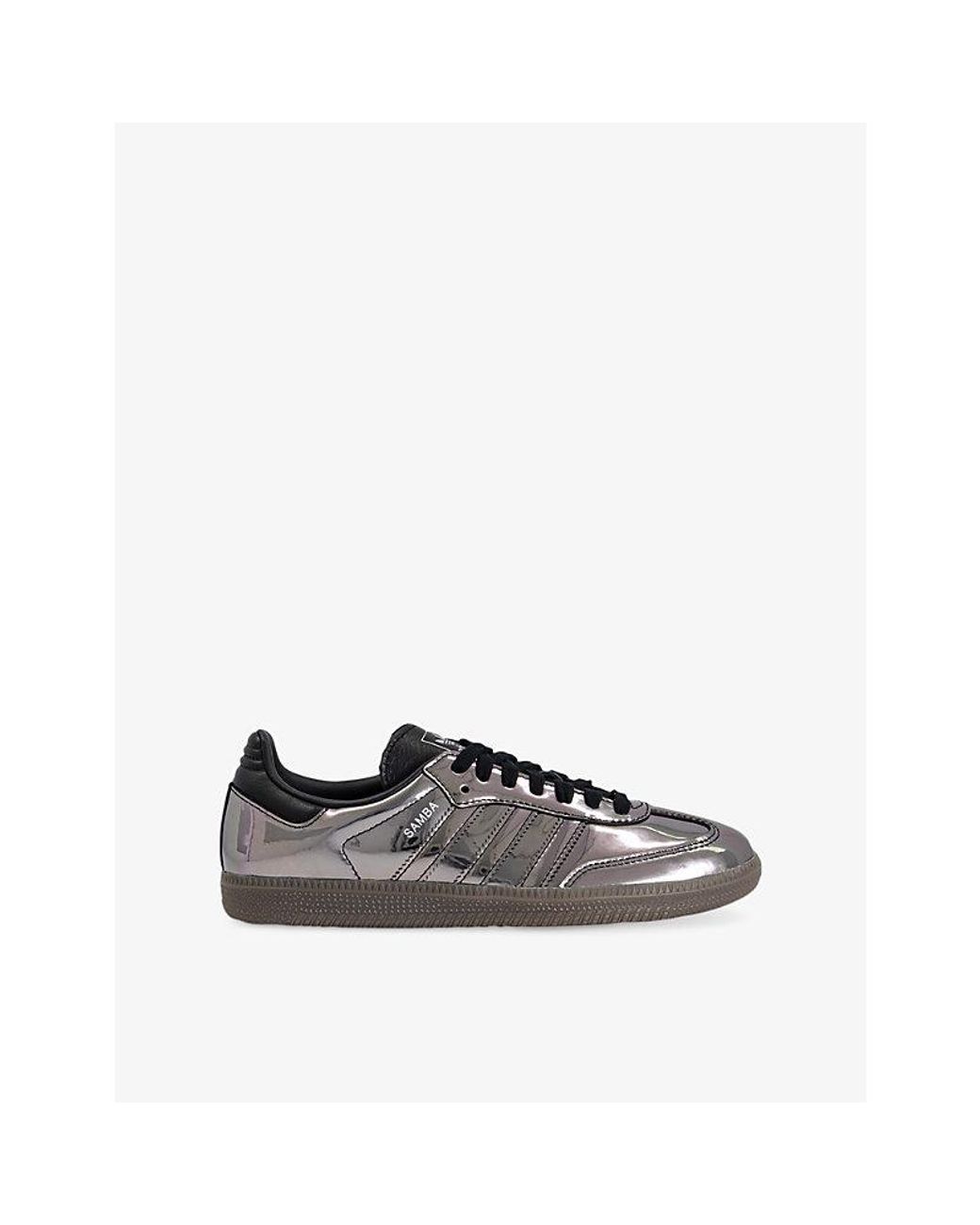 Adidas Black Samba Og Leather Trainers