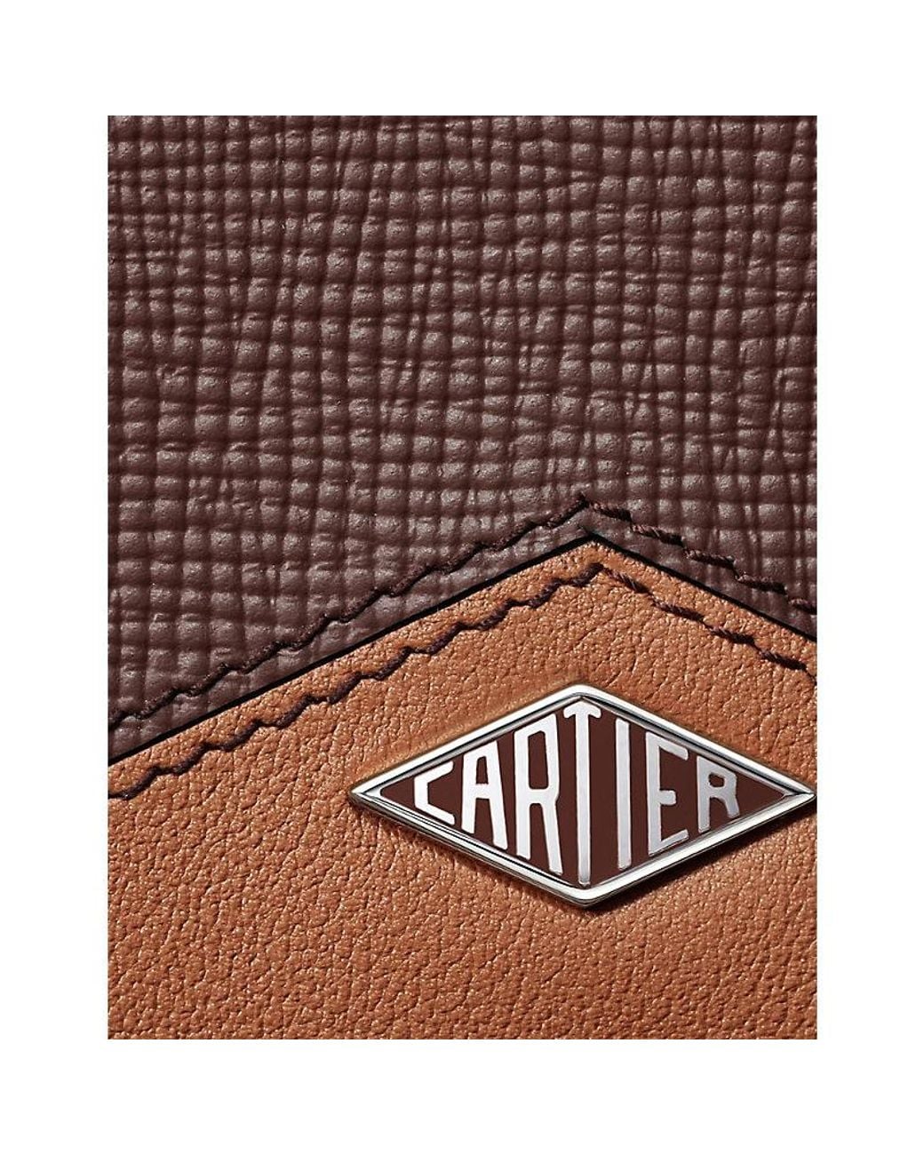 Cartier Brown Losange Leather Card Holder