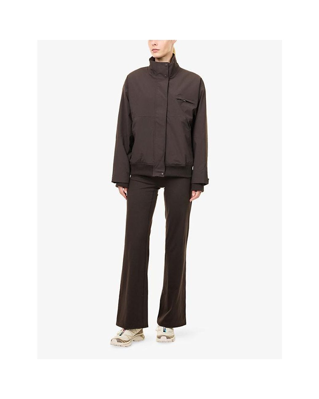 ADANOLA Gray Yoga Trousers