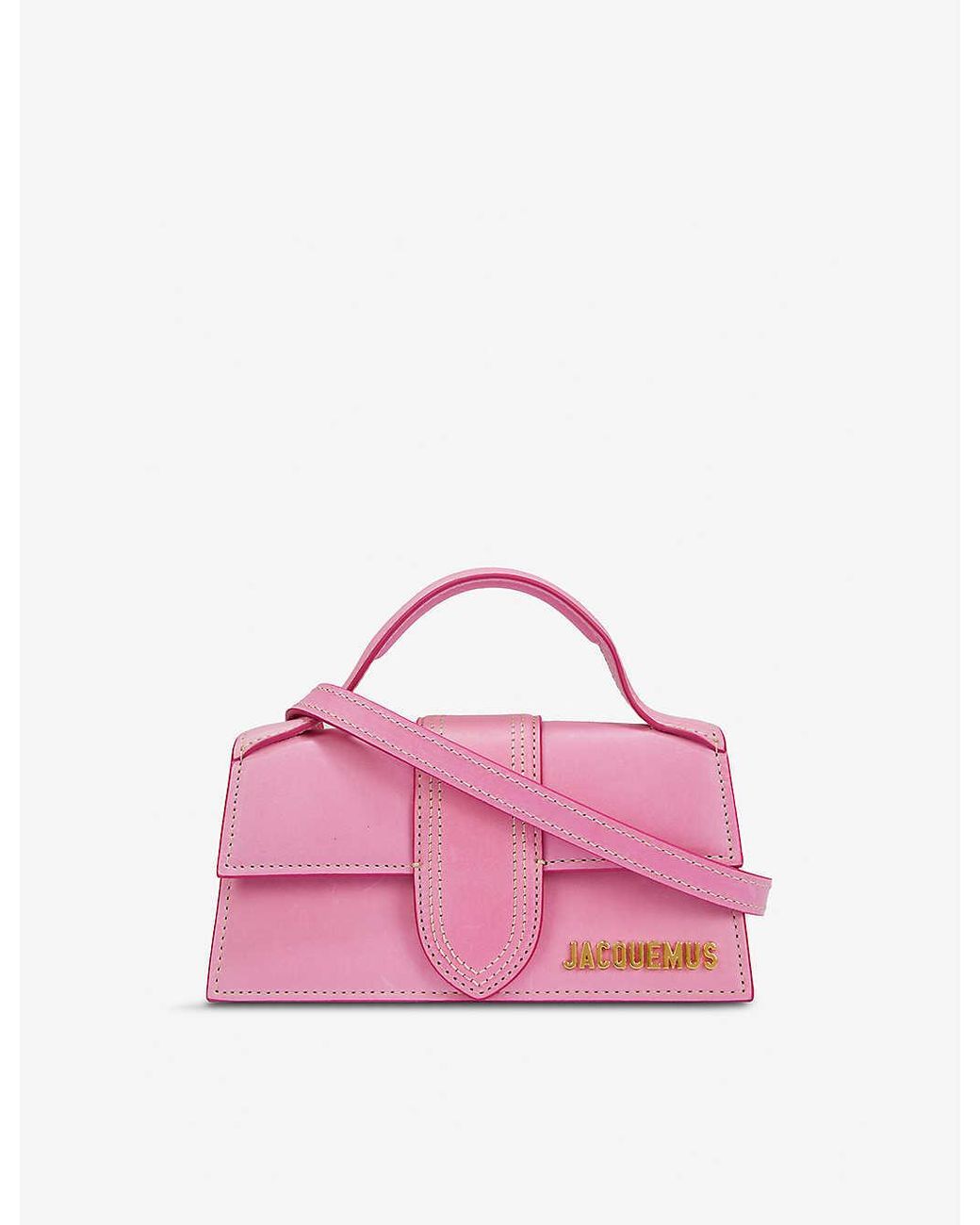 Jacquemus Le Bambino Suede Top Handle Bag in Pink - Lyst