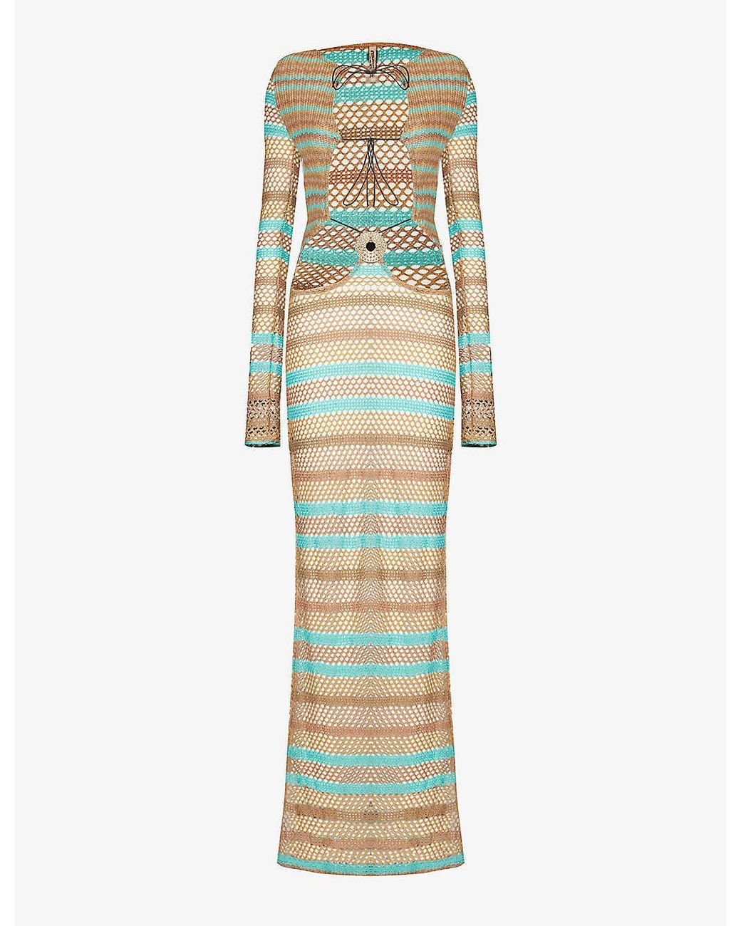 【JADED LONDON】Allure Maxi Dress 国内発送 Shop Allure Stripe Knitted Maxi Dress | Jaded London | Clothing