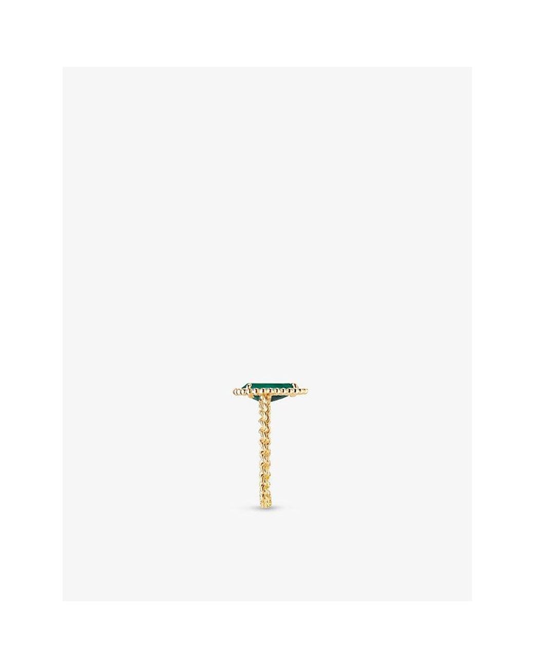 Boucheron Yellow Serpent Bohème 18Ct- And 2Ct Malachite Ring