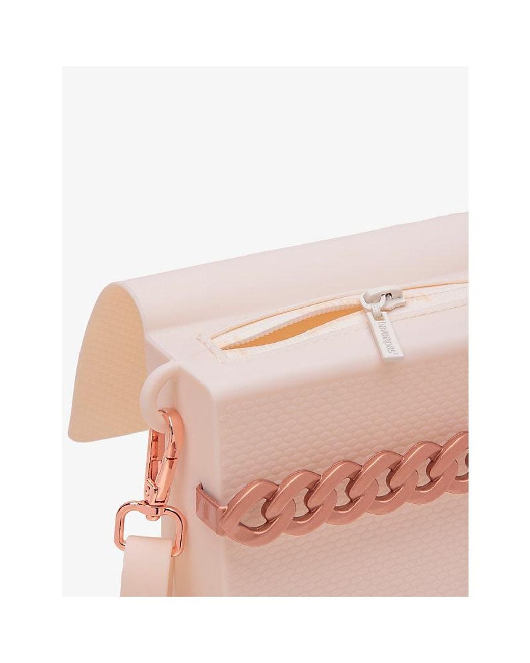 Havaianas White Casual Ii Silicone Cross-Body Bag