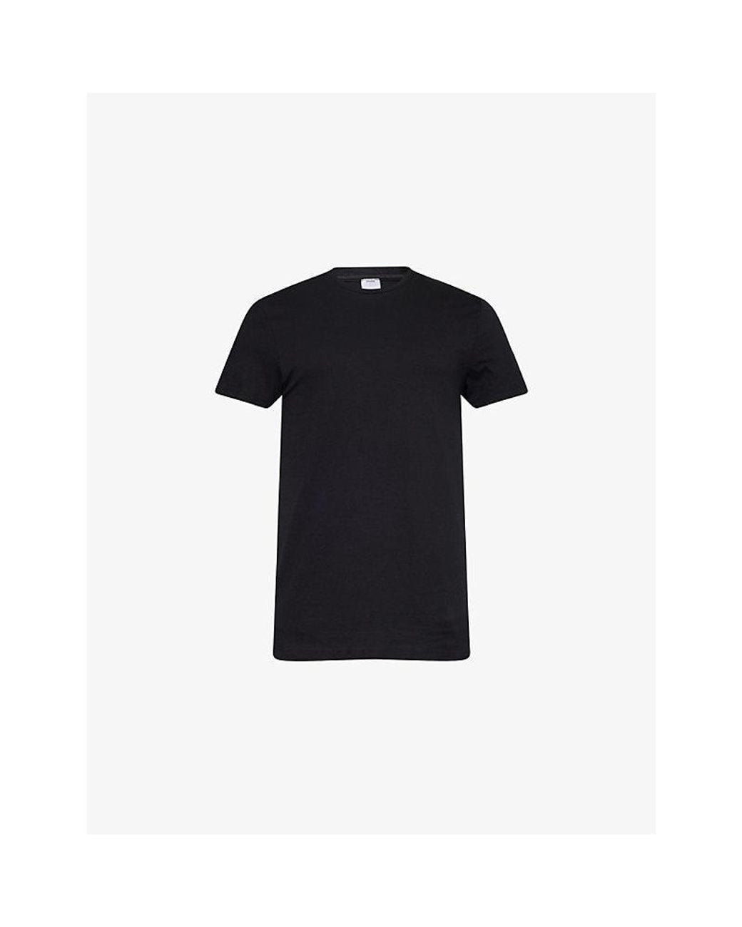 Calvin Klein Black Crewneck Logo-Embroidered Pack Of Three Cotton-Jersey T-Shirts for men