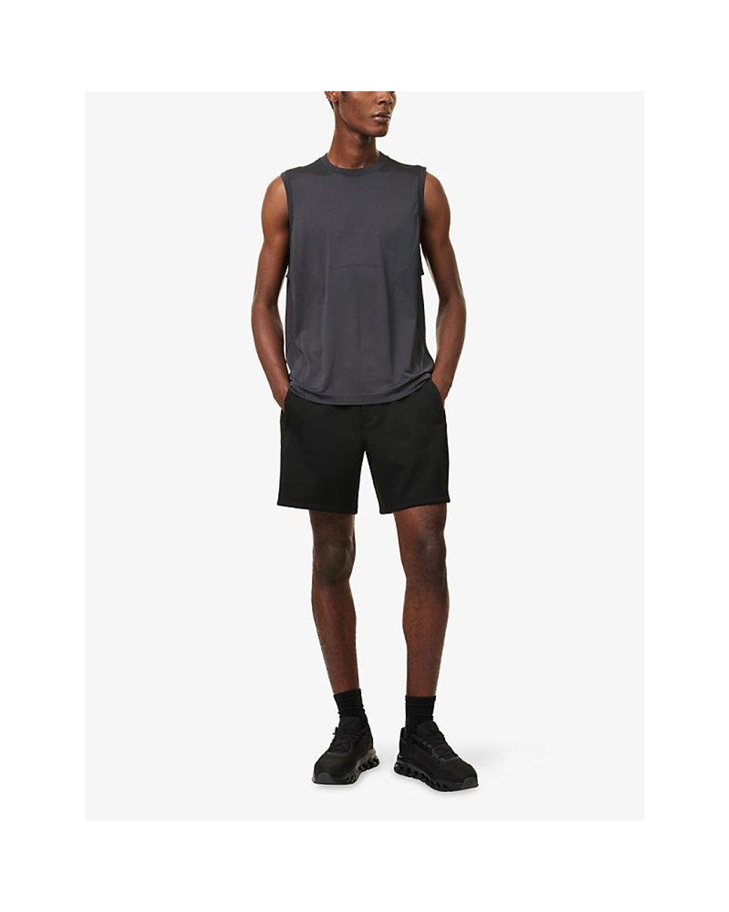 lululemon athletica Blue Metal Vent Tech Sleeveless Stretch-Woven Top for men