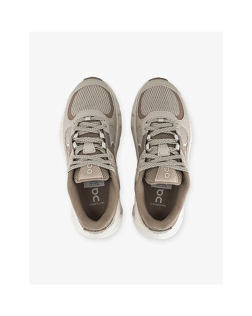 On Shoes White Cloudtilt Arc Woven Trainers for men