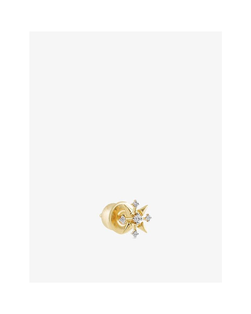 Kismet by Milka Metallic Aurora 0.03Ct Diamond Stud Earring
